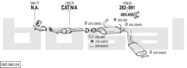 BOSAL 062.960.24 Exhaust System